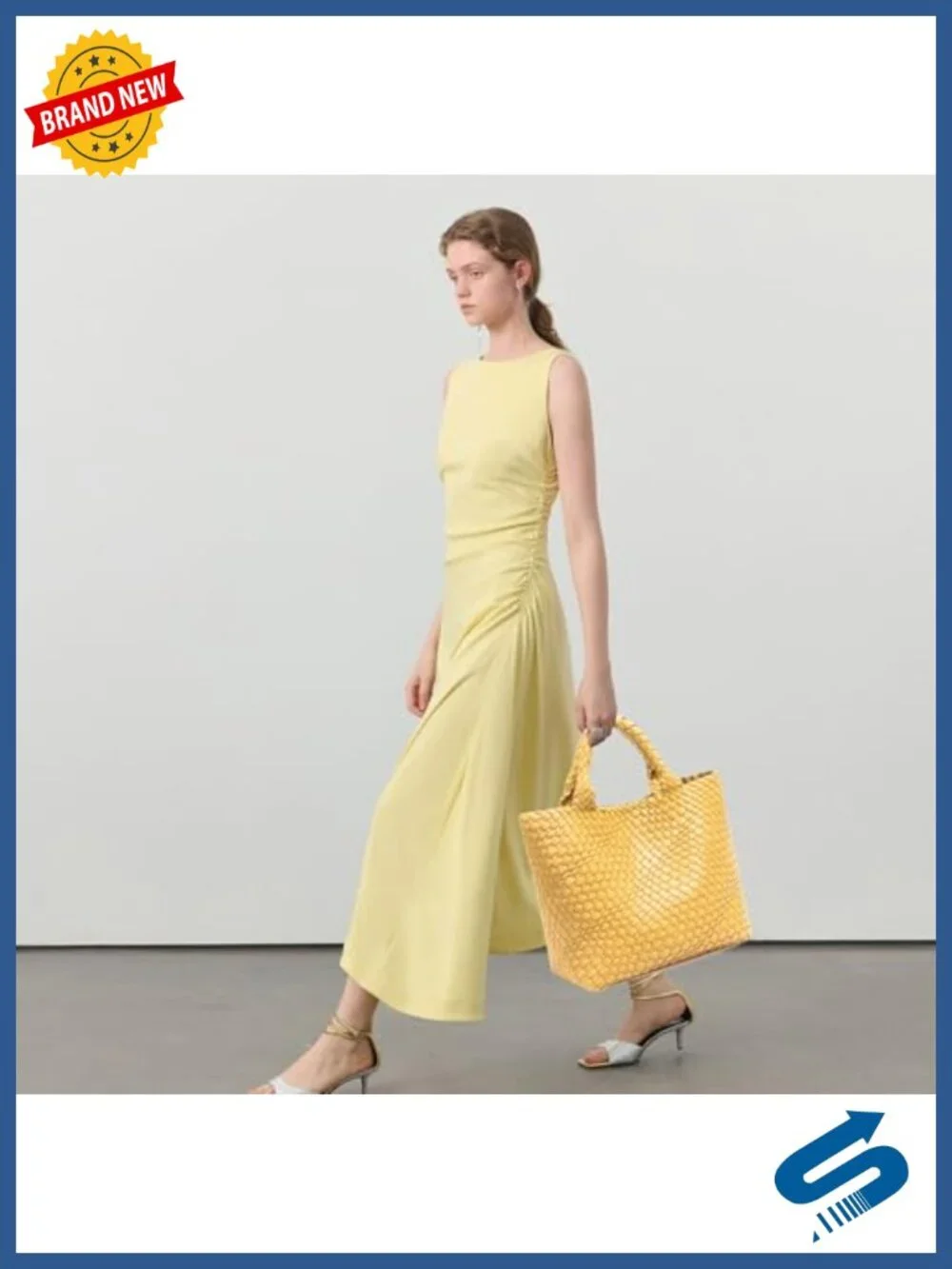 Faux Leather Woven Tote Bag - Large Capacity Shoulder Bag